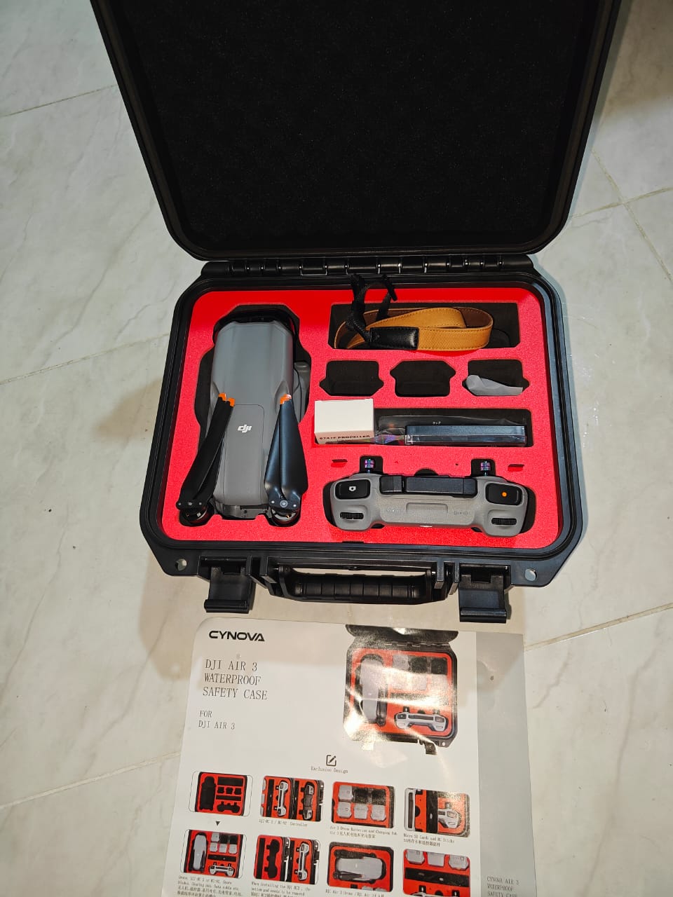 DJI Air 3 3 Baterias 8 Helices Hard Case 2 microSD 128GB 2 cargadores  Foto 7276437-4.jpg