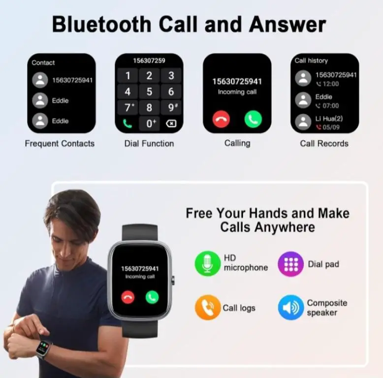 SmartWatch T60  9 Correas intercambiables.  Foto 7276802-7.jpg