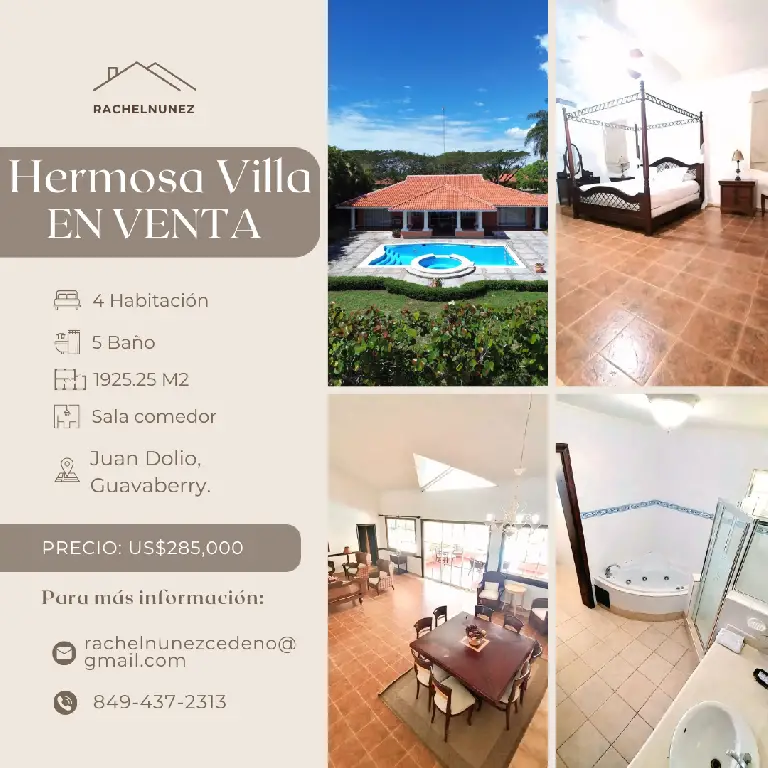 Villa de 4 Habitaciones en Venta en Juan Dolio. Foto 7276825-1.jpg