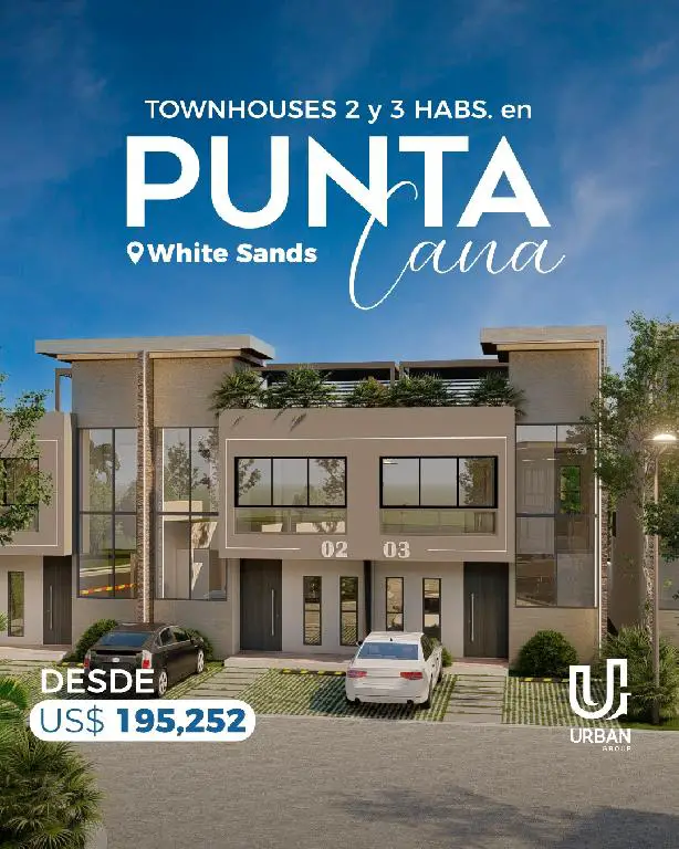 Townhouses de 2 y 3 Habitaciones a 3 mins de la Playa en Punta Cana Foto 7276923-1.jpg