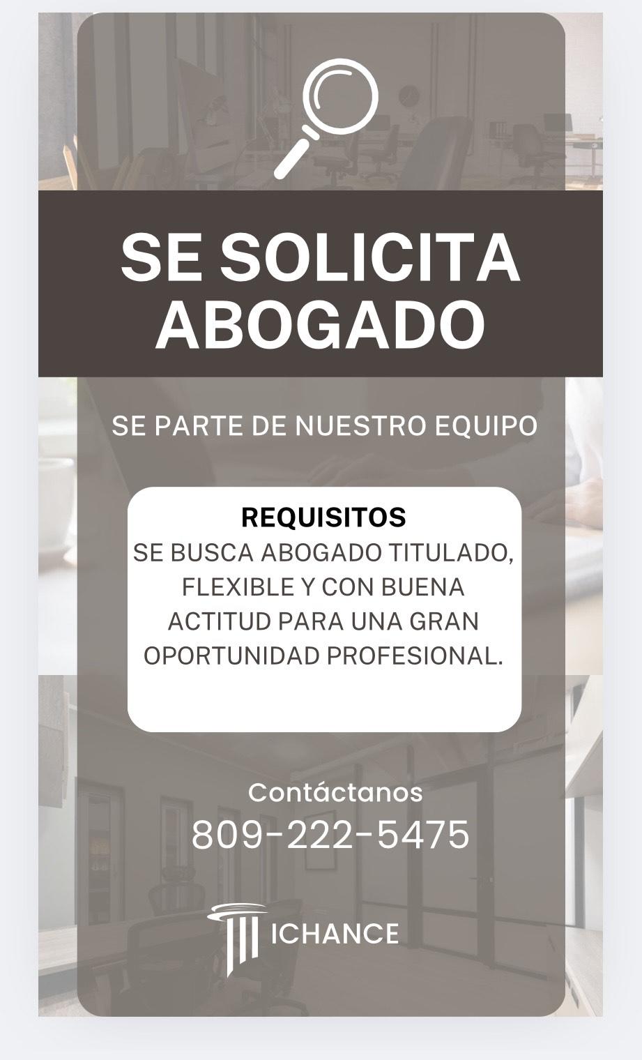 Se solicita abogado en Santo Domingo Norte Foto 7278524-1.jpg
