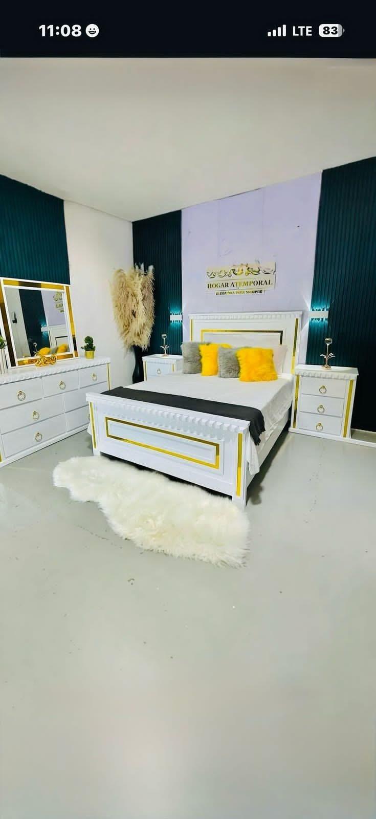 JUEGO DE HABITACIÓN CON SUS COLCHONES DOBLE PILLOW TOP DE 60 PULGADAS  Foto 7278847-2.jpg
