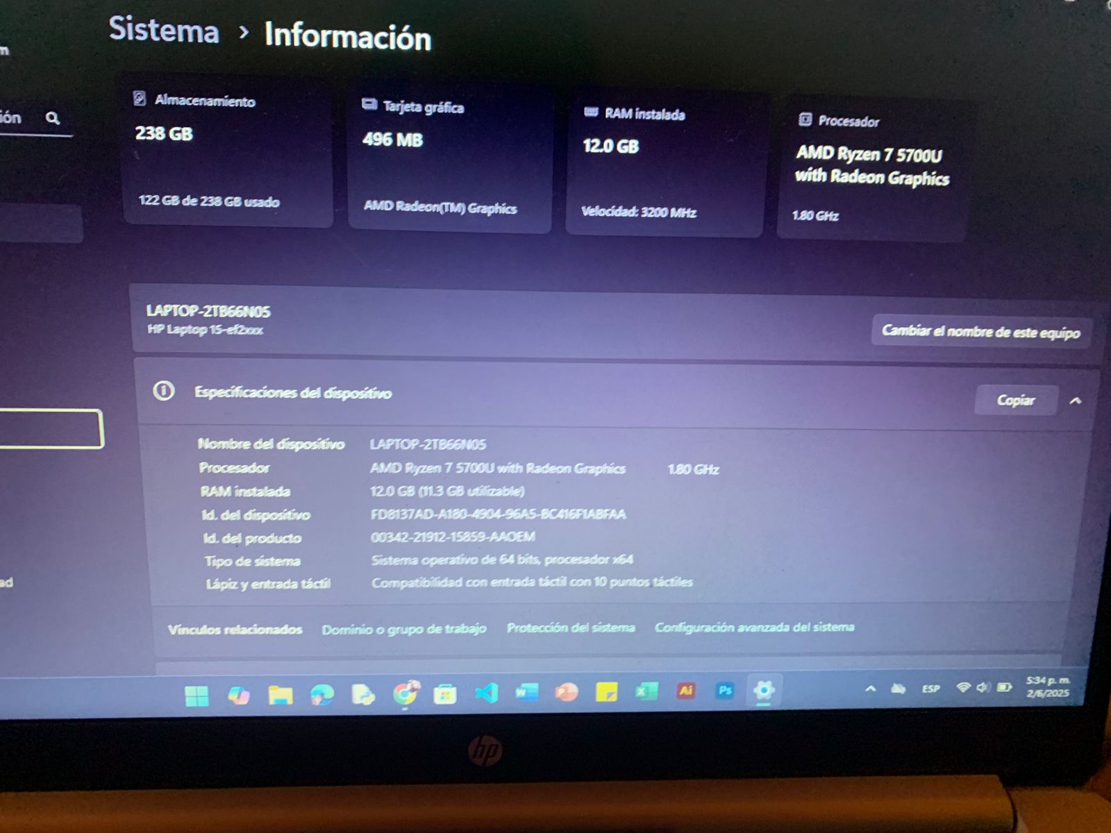 LAPTOP HP CI3 TOUCH 15.6 DY2802DX PLAT Foto 7279475-3.jpg