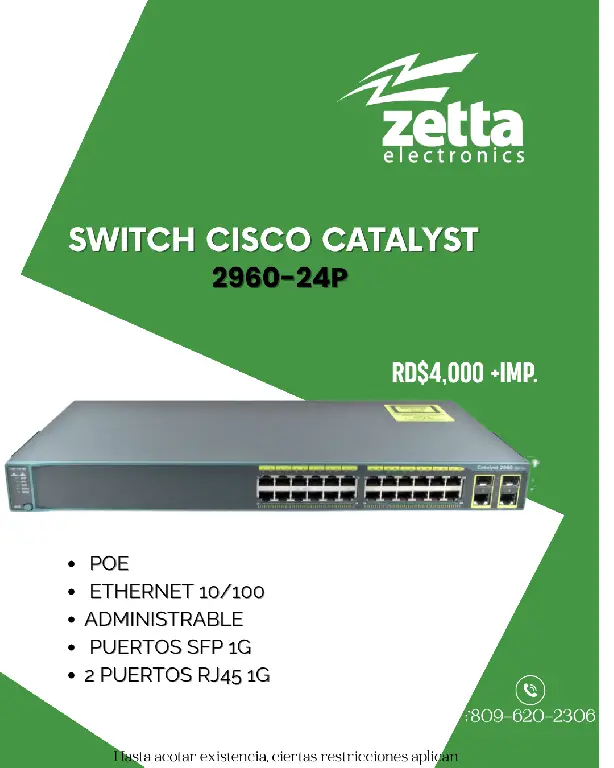 Switch Cisco Catalyst 2960-24P Foto 7280881-1.jpg